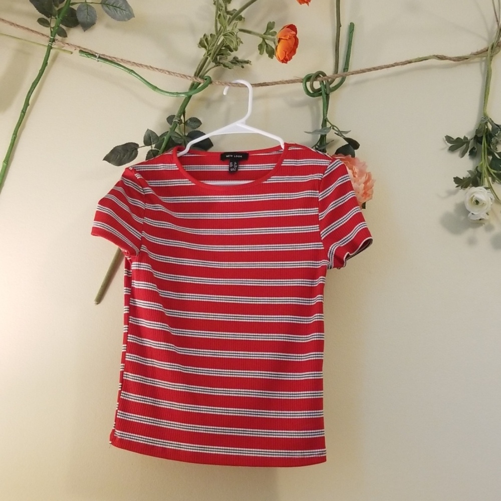 New Look ASOS Rib Knit T-Shirt - Striped